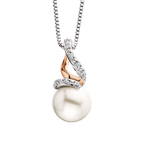 Berco Jewelry | Item | Two-Tone Pearl Pendant