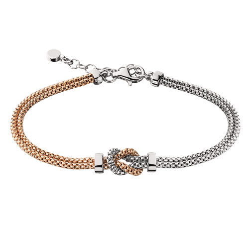 Berco Jewelry | Item | 2-Tone Savoy Knot Bracelet